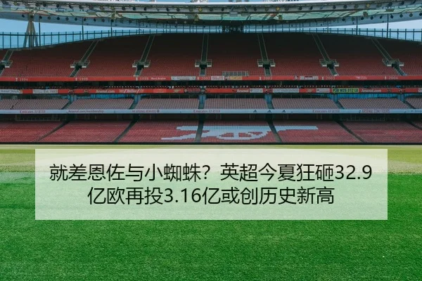 就差恩佐与小蜘蛛?英超今夏狂砸32.9亿欧再投3.16亿或创历史新高